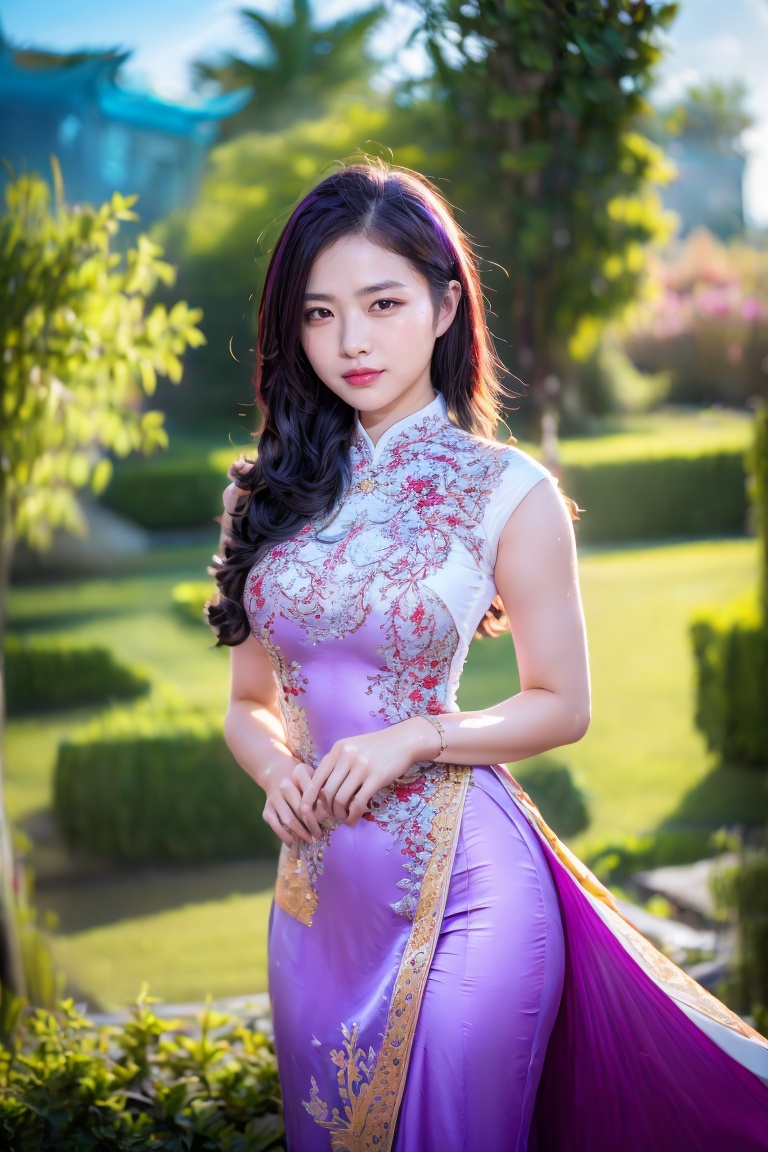 A stunning 8k super high quality photograph captures the essence of a mesmerizing Vietnamese girl,  age 21,  with striking...
