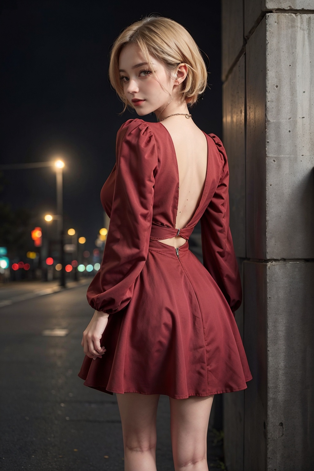 navia_gi,  a girl with yellow eyes,  short hair by 7ELIX on Tensor.Art