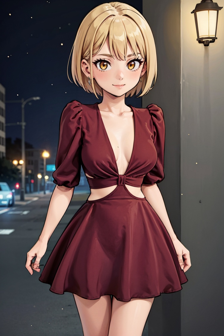 Flare Dress | By - 7ELIX by 7ELIX on Tensor.Art