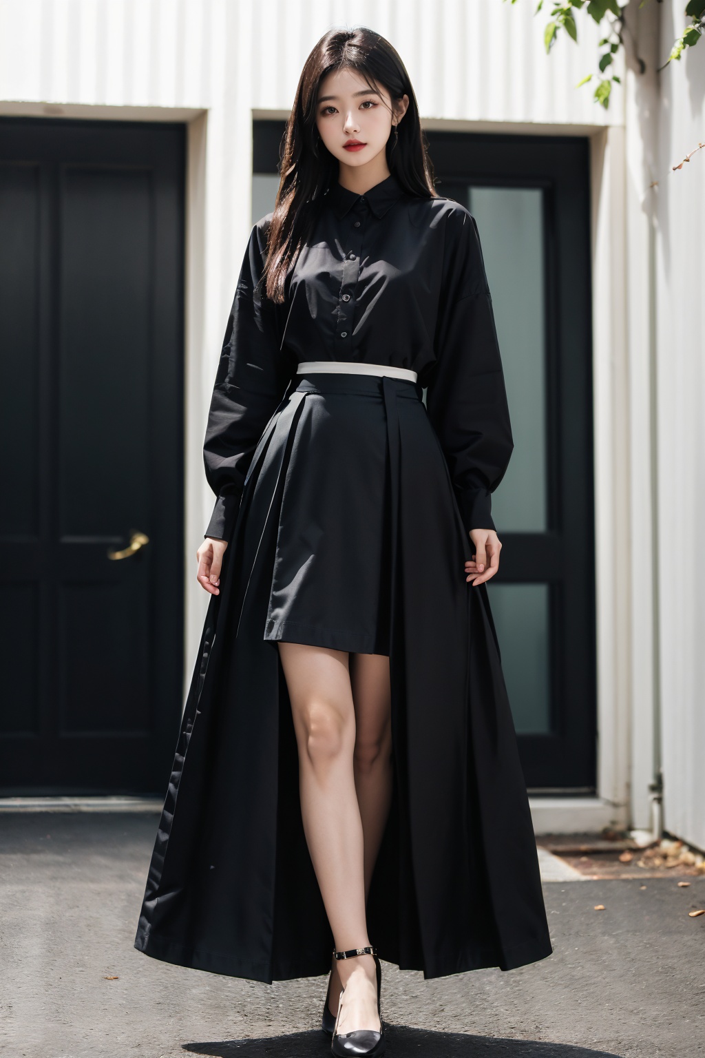 1girl,  full body shot,  Half skirt on Tensor.Art