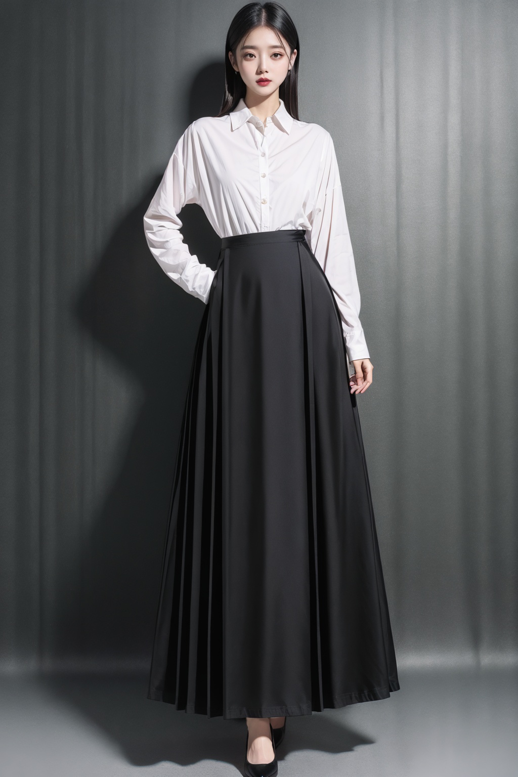 1girl,  full body shot,  Half skirt on Tensor.Art