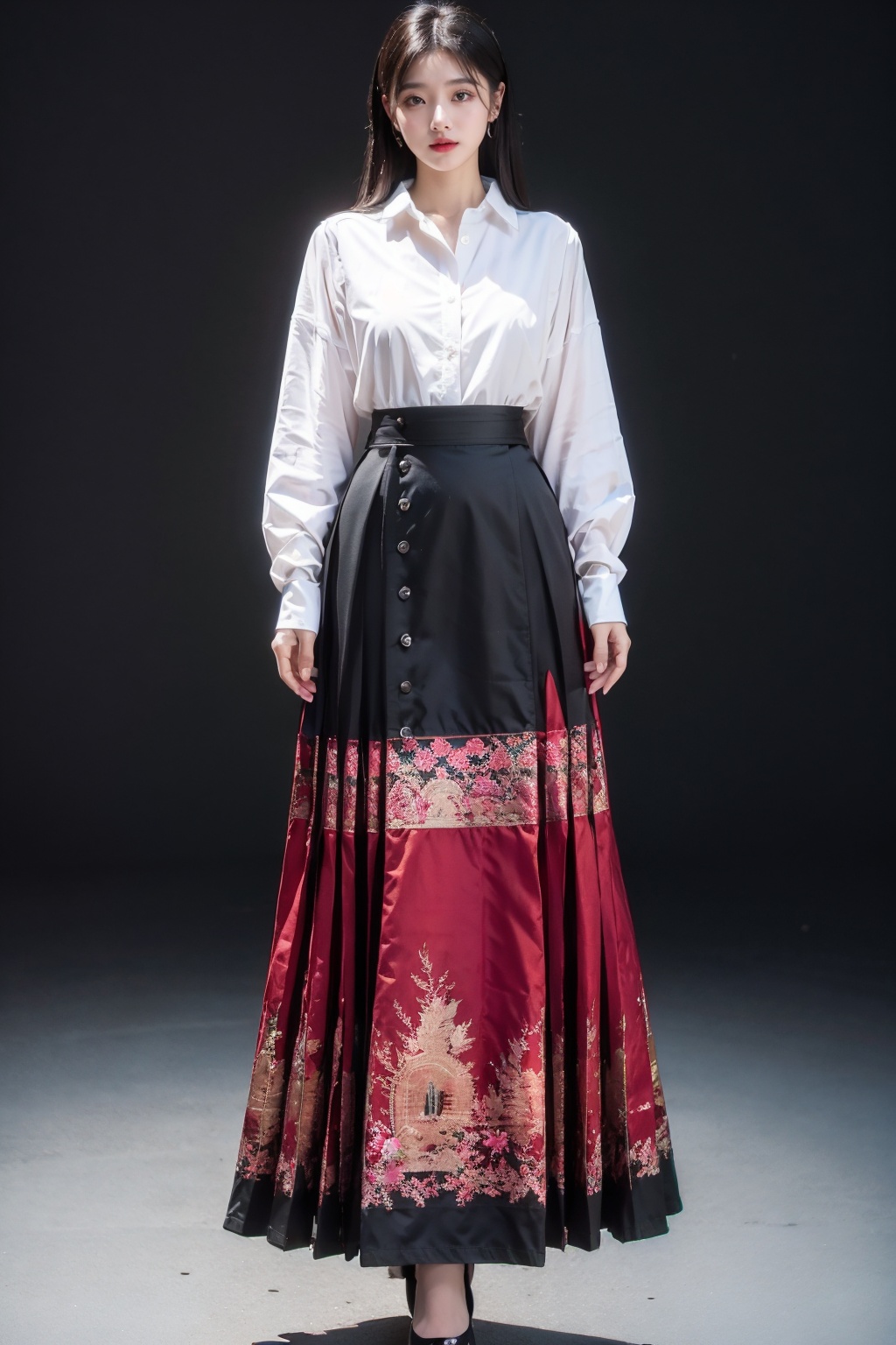 1girl,  full body shot,  Half skirt on Tensor.Art