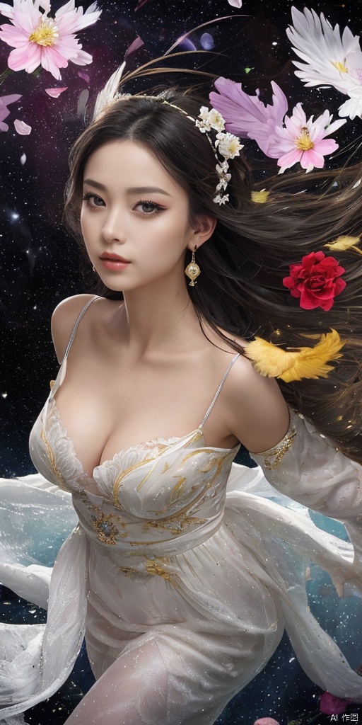 1girl,  A girl with long black hair,  Hanfu on Tensor.Art