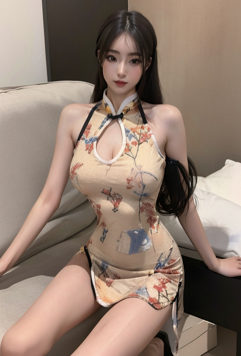 (masterpiece, best quality:1.4),finely detailed,1girl,solo,pale skin,perfect body,standing,(medium breasts:1.2),<lora:killer性感国风龙年绣花旗袍4v1.0-000008:0.8>,china dress,chinese clothes,clothingcutout,dress,