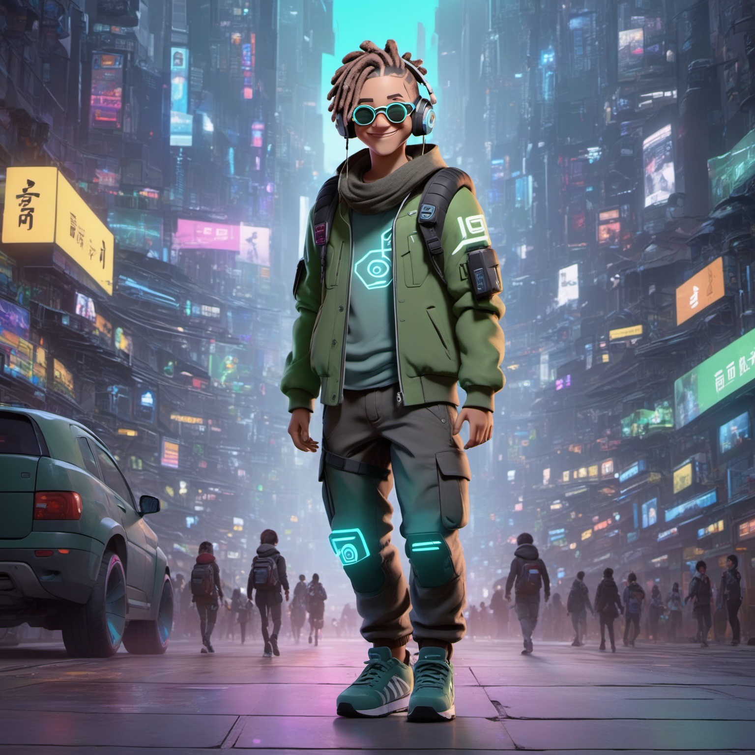 solo,  smile,  front view by milk on Tensor.Art