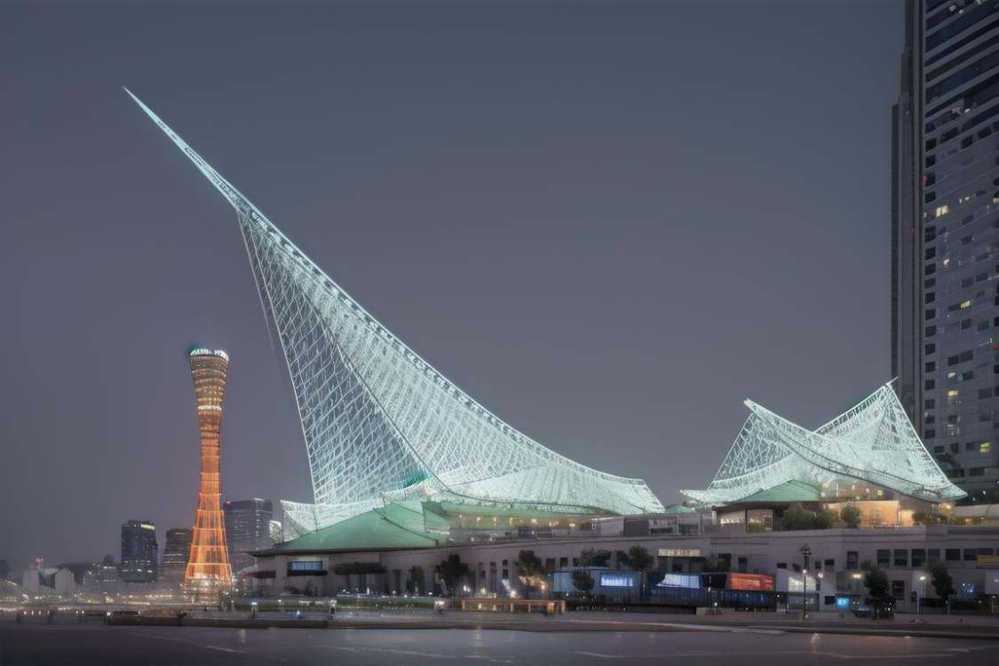 神戸海洋博物館Kobe Maritime Museum 基础模型15 by swingwings on Tensor.Art