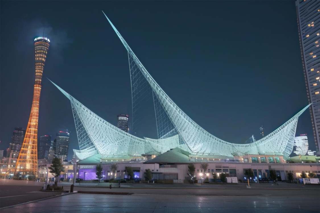 神戸海洋博物館Kobe Maritime Museum 基础模型15 by swingwings on Tensor.Art