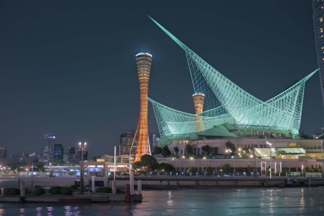 神戸海洋博物館Kobe Maritime Museum 基础模型15 by swingwings on Tensor.Art