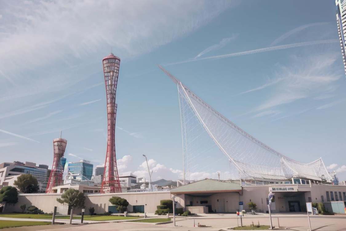 神戸海洋博物館Kobe Maritime Museum 基础模型15 by swingwings on Tensor.Art