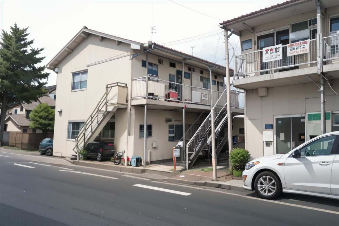 日本のアパート / Wooden apartment commonly seen in Japan 基础模型15 by swingwings on Tensor.Art