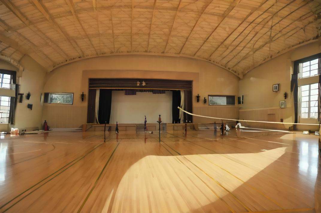 体育館Japanese school gymnasium 基础模型15 by swingwings on Tensor.Art