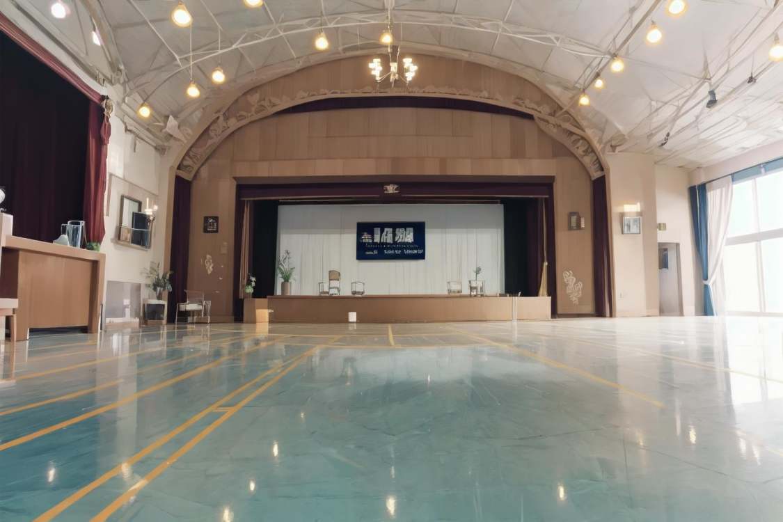 体育館Japanese school gymnasium 基础模型15 by swingwings on Tensor.Art