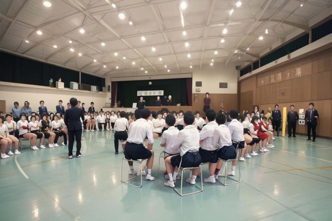 体育館Japanese school gymnasium 基础模型15 by swingwings on Tensor.Art