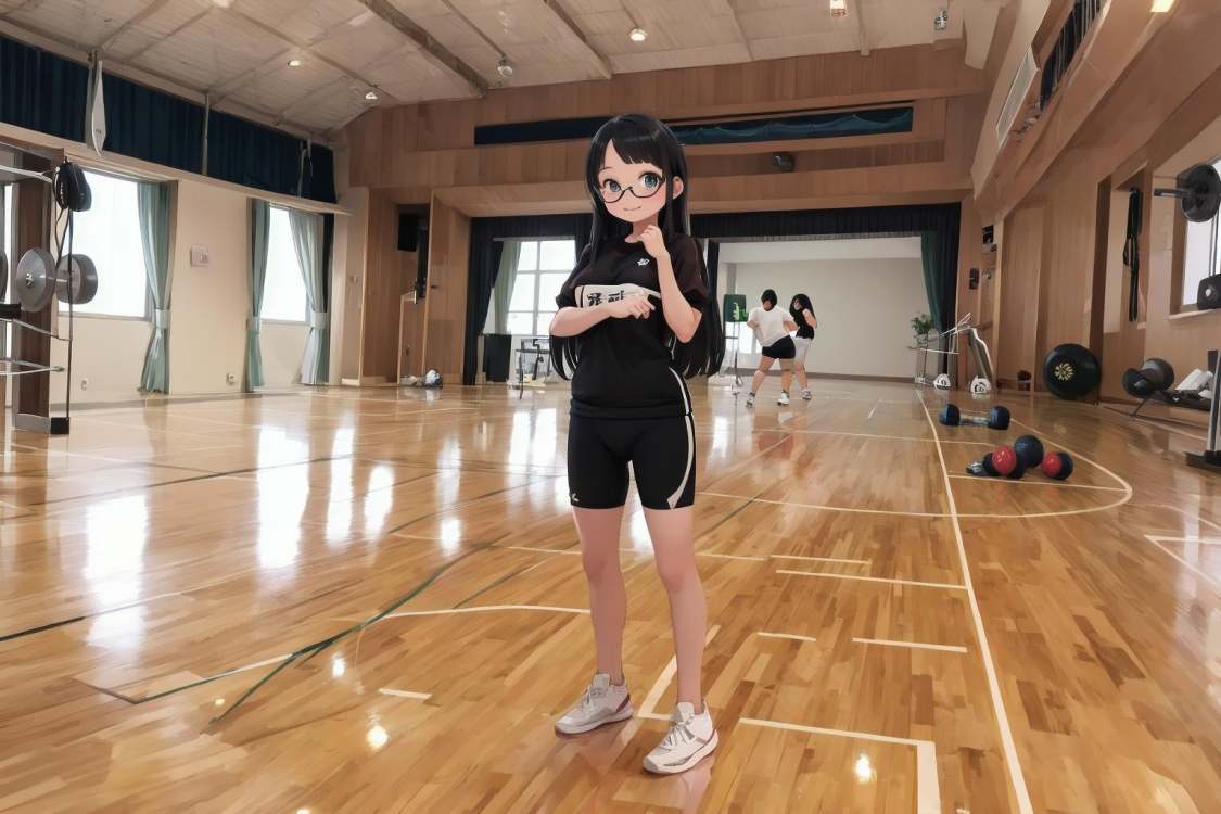 体育館Japanese school gymnasium 基础模型15 by swingwings on Tensor.Art