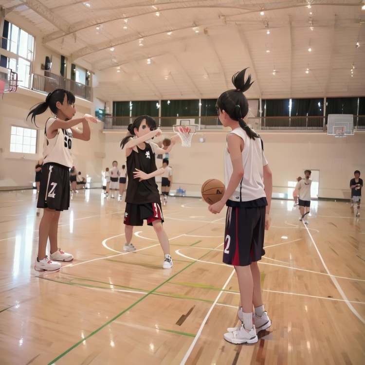 体育館Japanese school gymnasium 基础模型15 by swingwings on Tensor.Art
