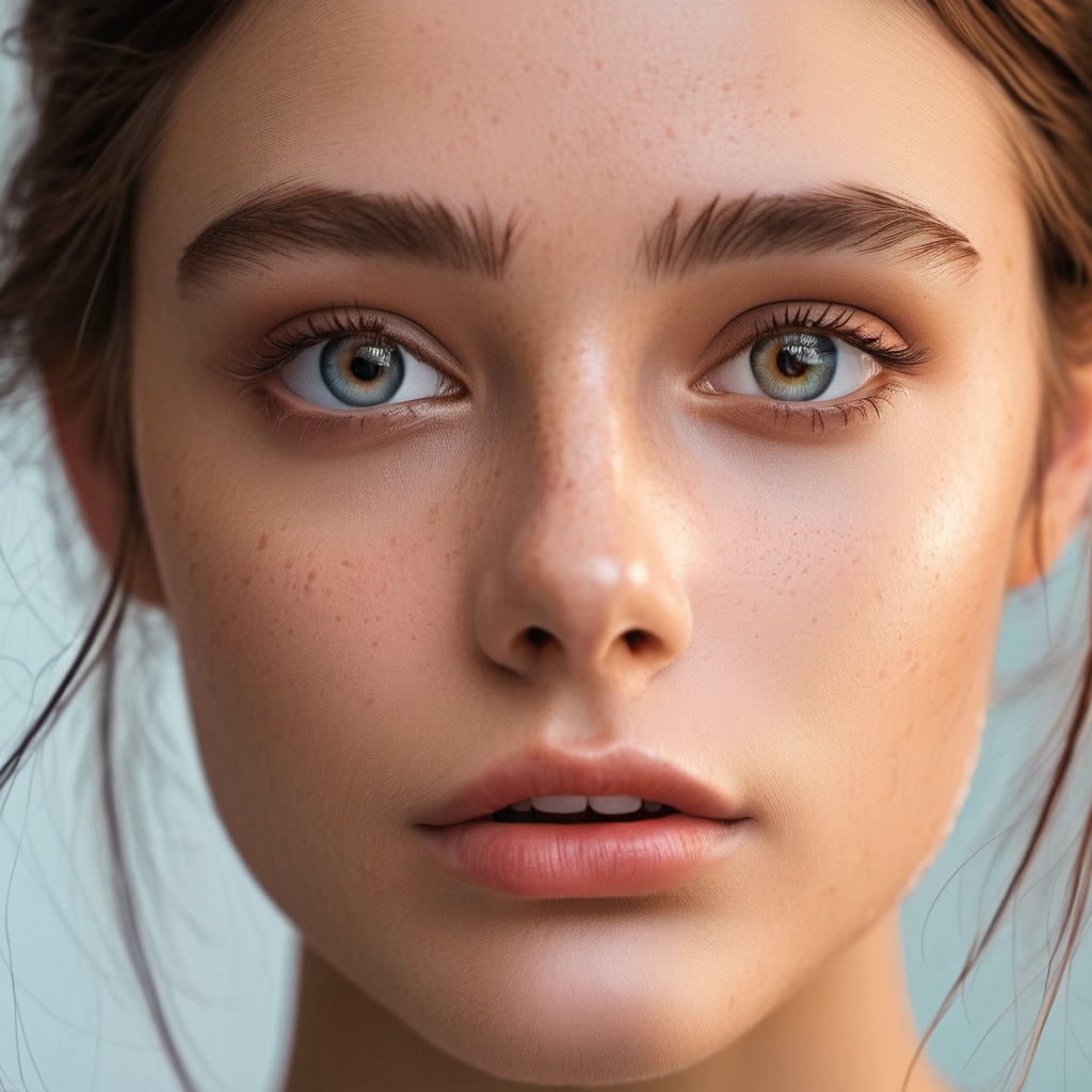 A close up photograph of the most beautiful 18 year old girl alive,  dramatic and stunning award winning photo,  dramatic...
