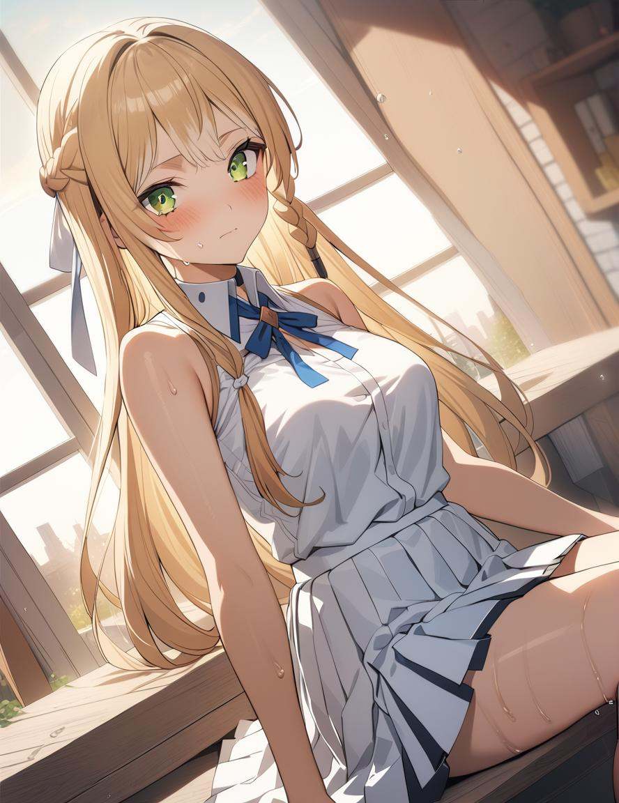 1girl,  klaudia,  green eyes on Tensor.Art