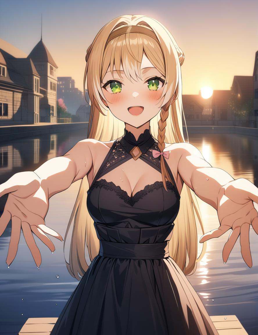 1girl,  klaudia,  green eyes on Tensor.Art