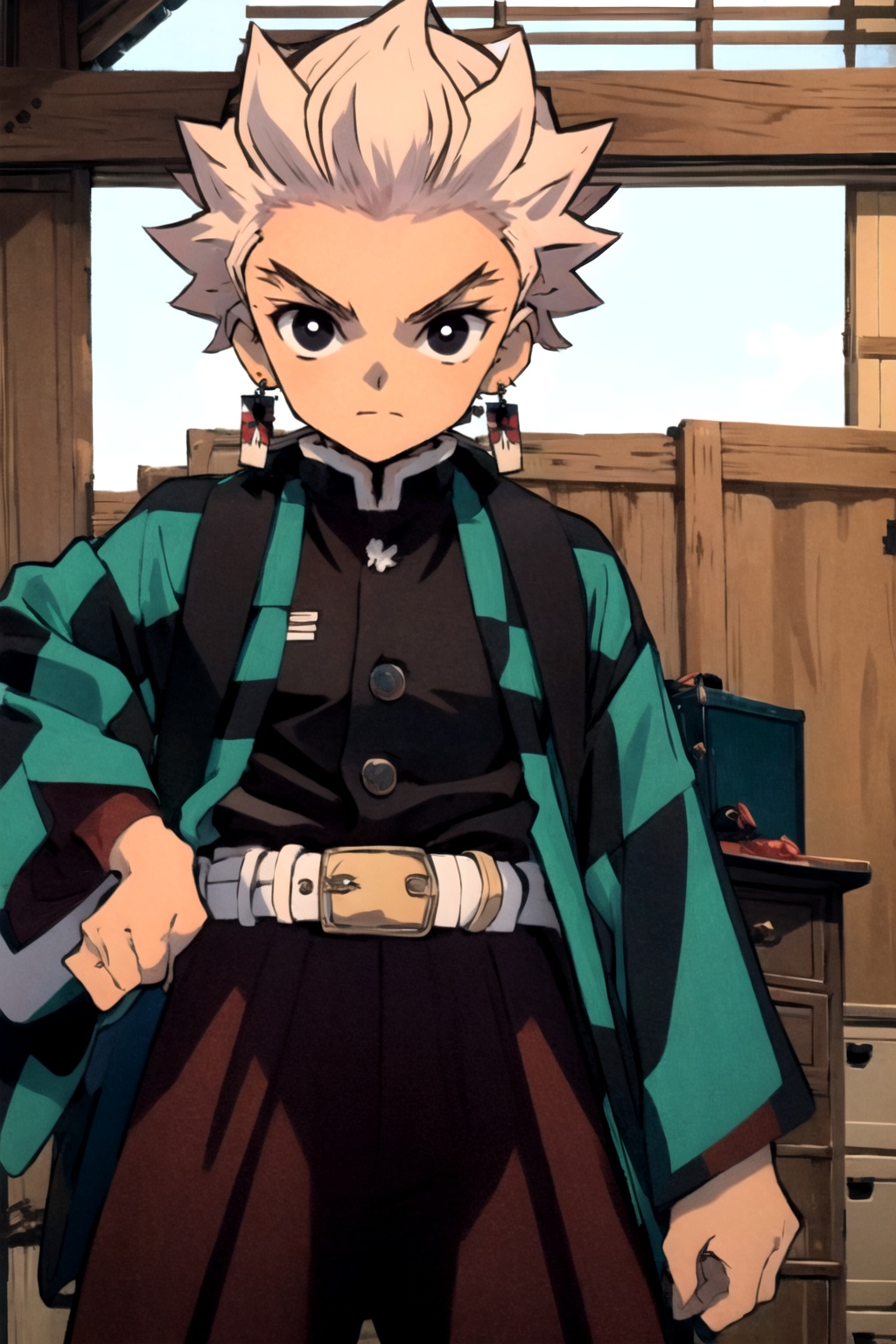 1boy,  solo,  white hair on Tensor.Art