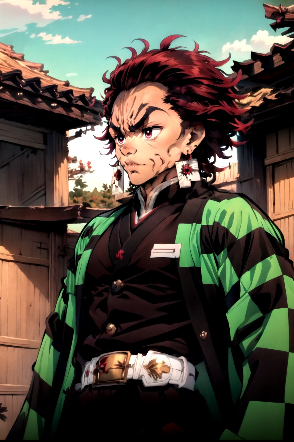 UNIGREEN,  japanese clothes,  haori on Tensor.Art