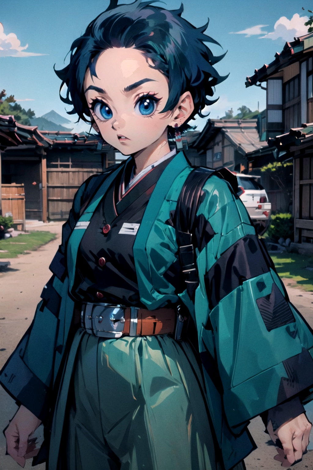 UNIGREEN,  japanese clothes,  haori on Tensor.Art