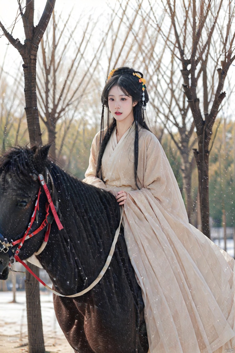 骑马汉服侠女 by 空铃画师 on Tensor.Art