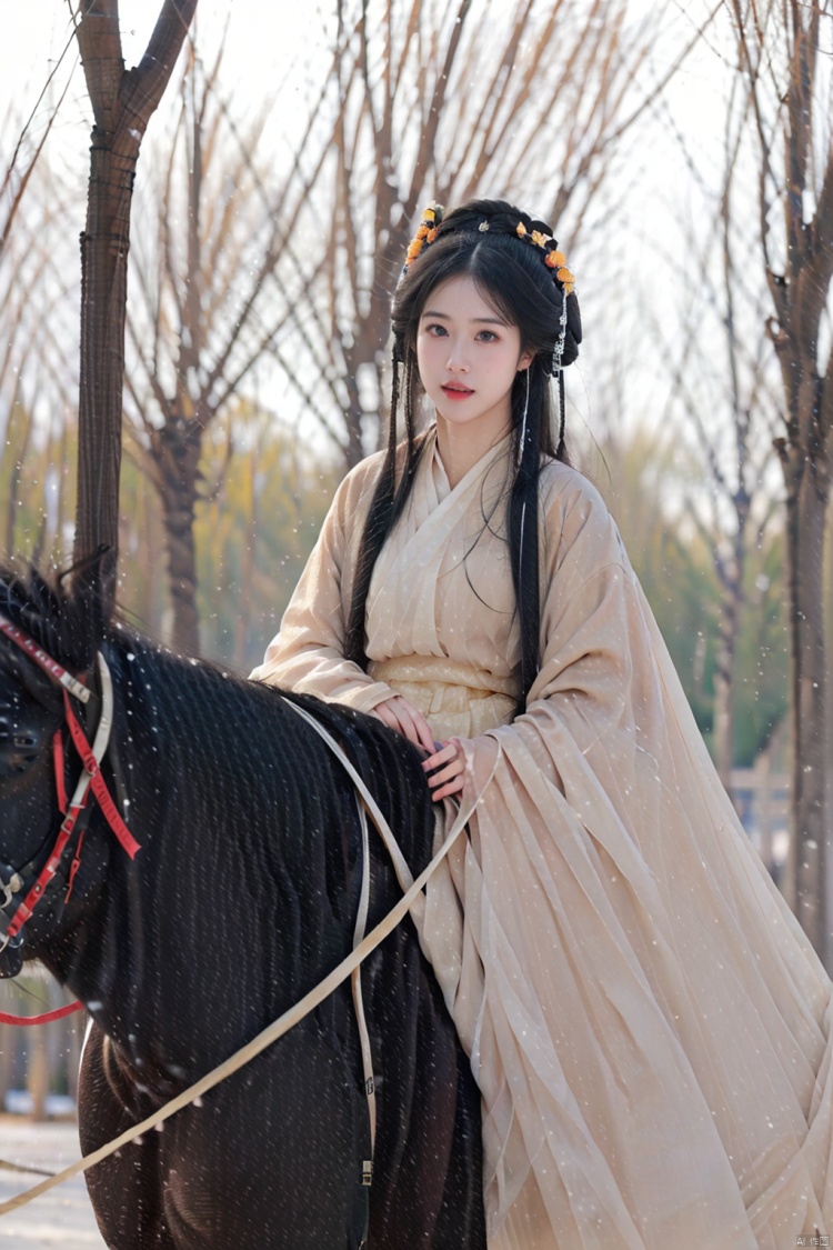 骑马汉服侠女 by 空铃画师 on Tensor.Art
