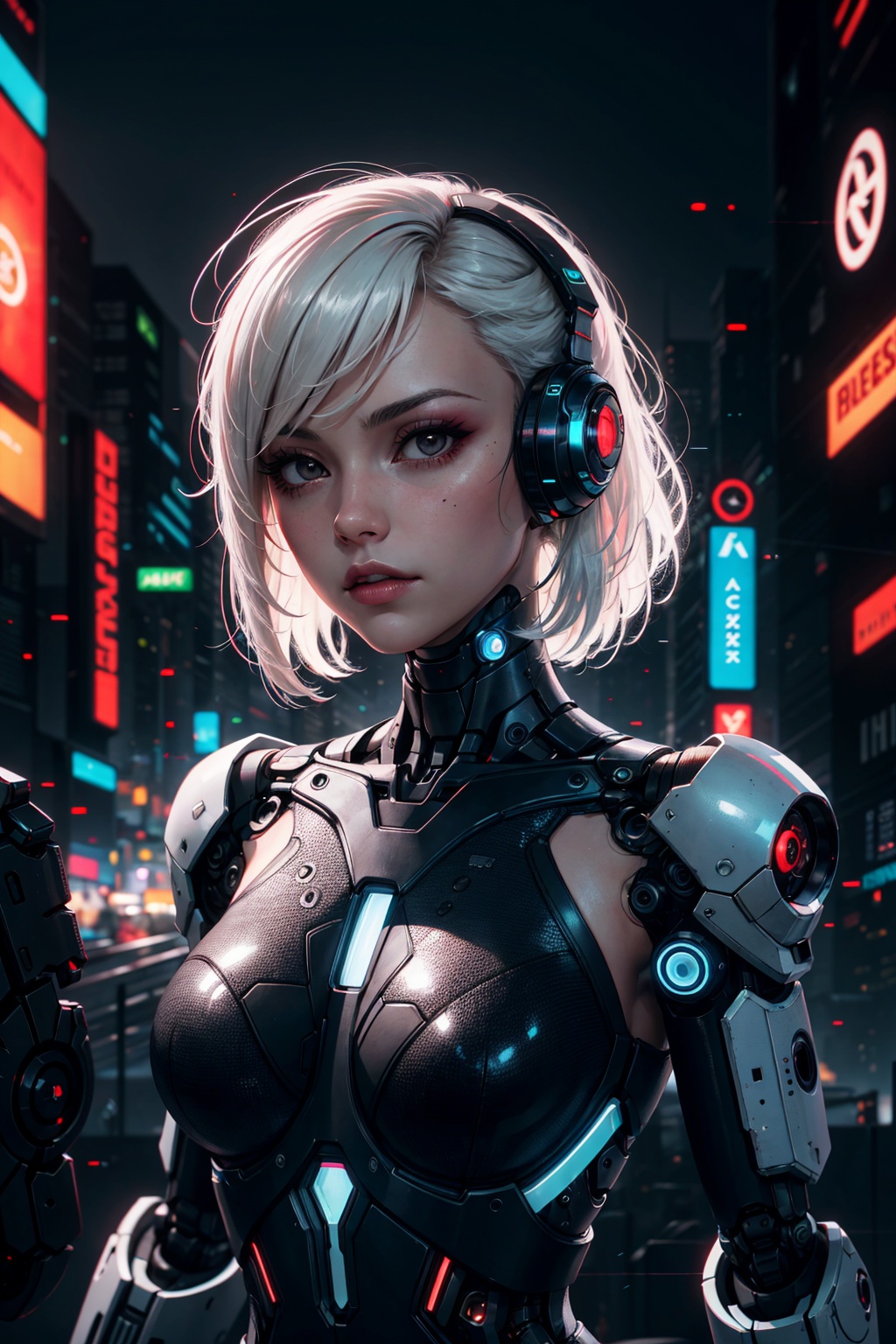 cyber_mark,  cyborg,  1girl on Tensor.Art