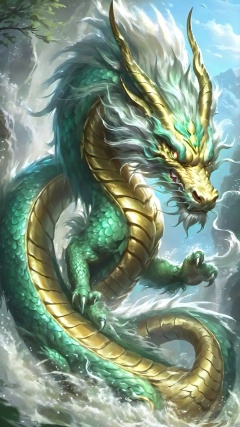 Golden Oriental Dragon, White Oriental Dragon