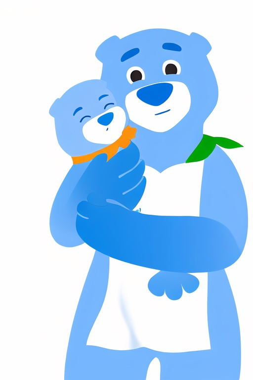 DMdyoma,  cartoon blue bear,  veterinarian on Tensor.Art