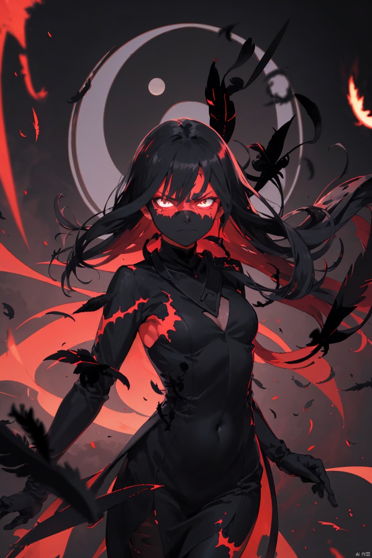 (black wind:1.4), 1girl,long_hair,facing viewer,standing,shushing,beautiful detailed eyes,exquisite dress, (annoyed face,:1.2),
(pitch-black scorched earth:1.3), (black sun:1.2), (crimson boiling magma:1.1),(falling black feathers:1.3),
8k,