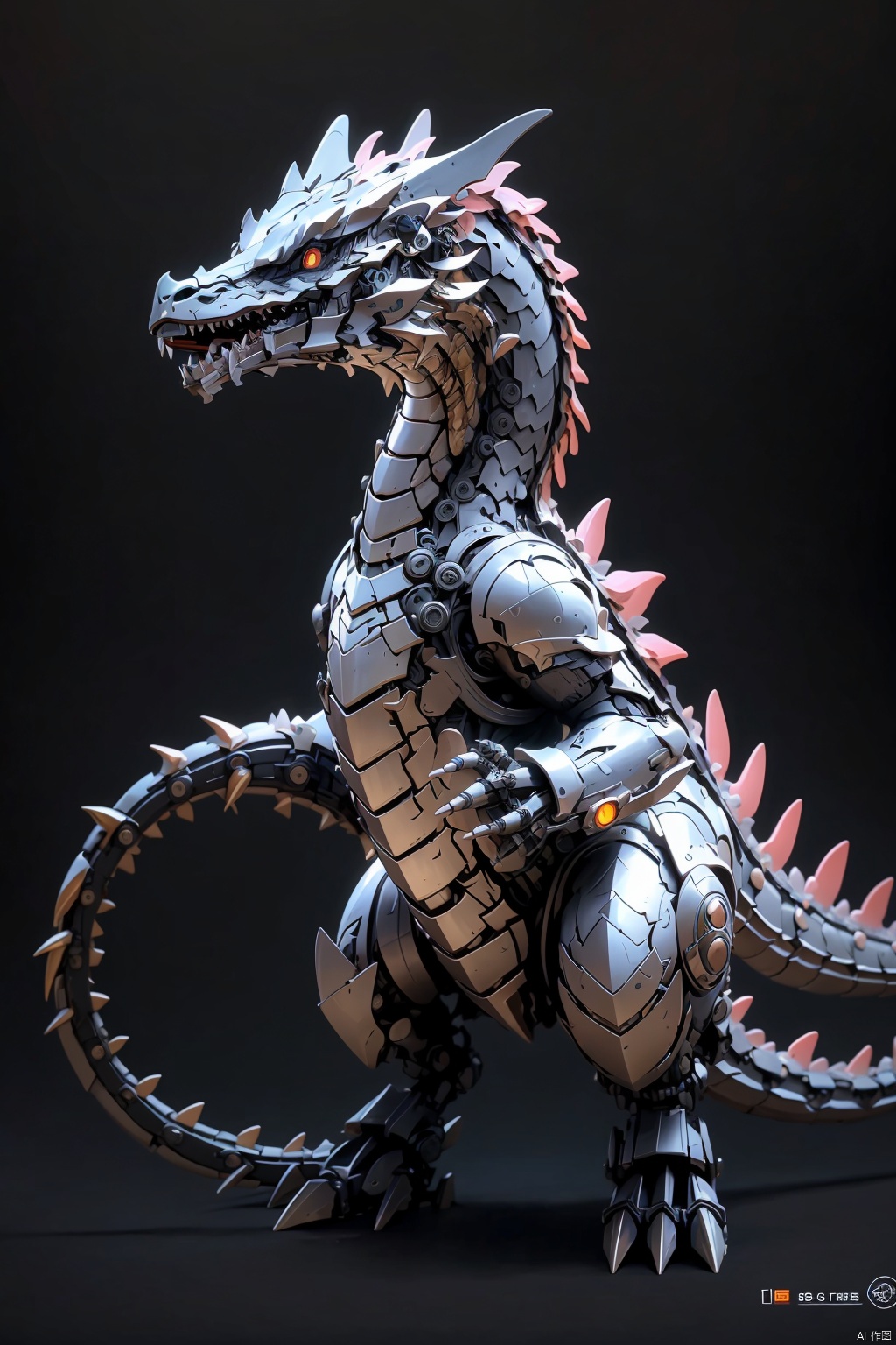  absurdres,absurdres,realistic,(full_shot:1.8), solo, , Mechanical Dragon