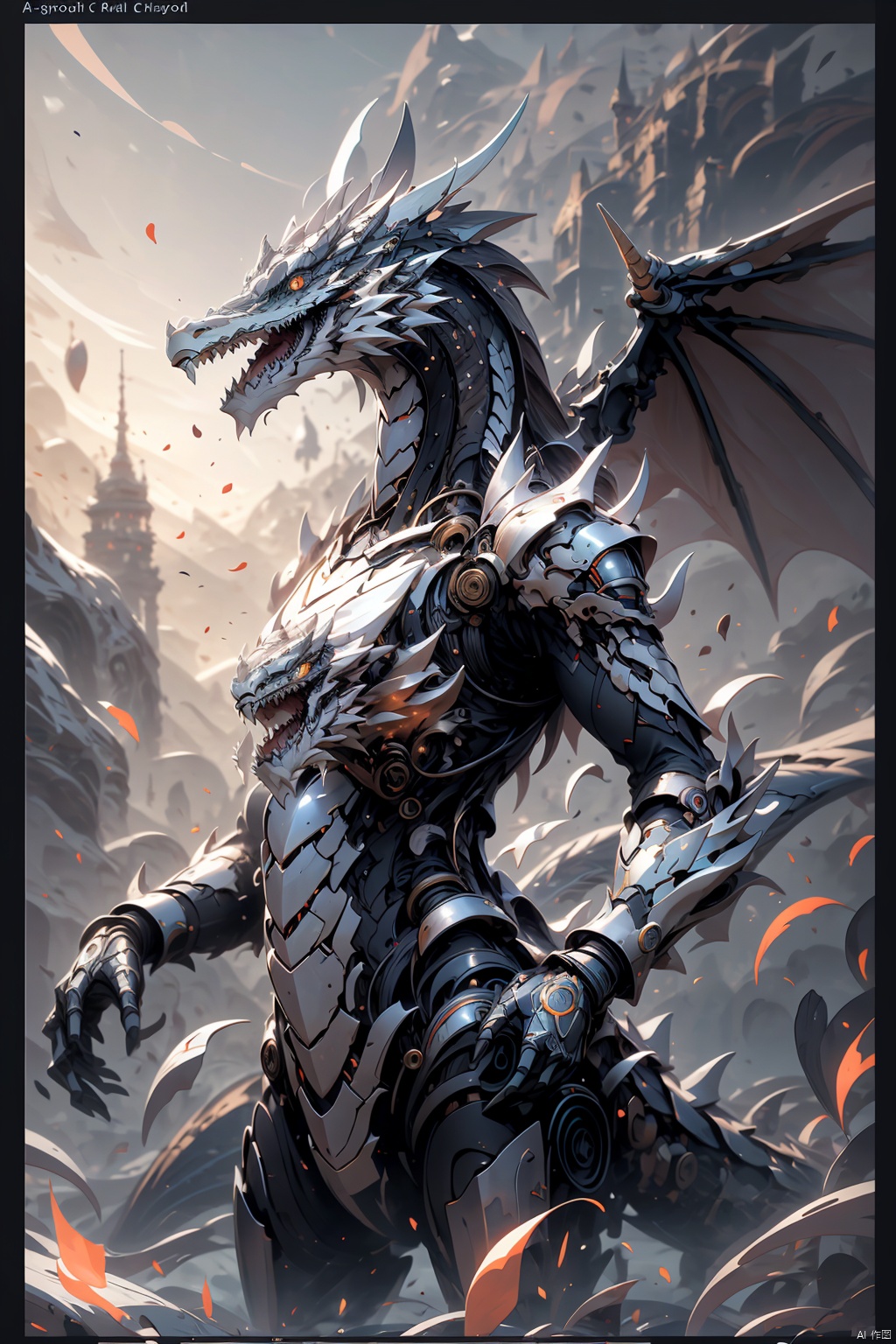  absurdres,absurdres,realistic,(full_shot:1.8), solo, , Mechanical Dragon