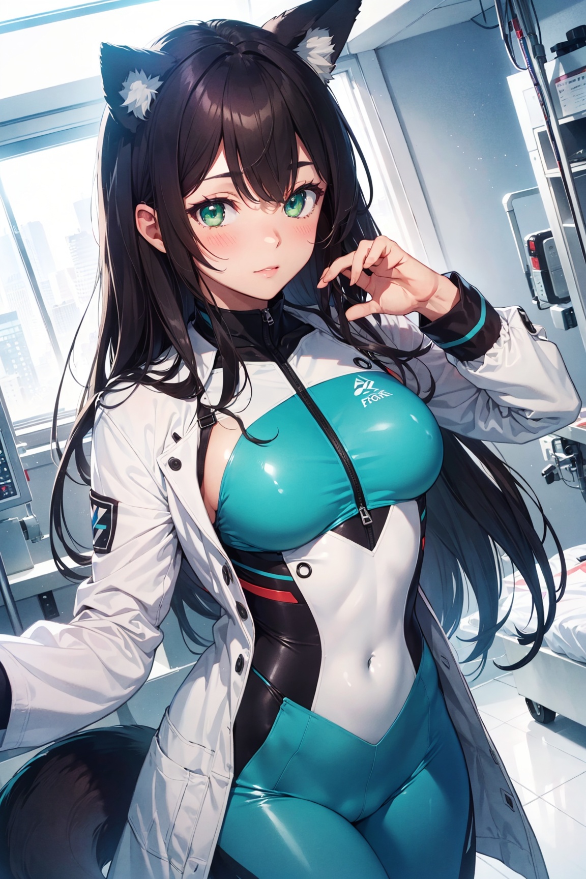 1girl,  looking at viewer,  (dark hair on Tensor.Art