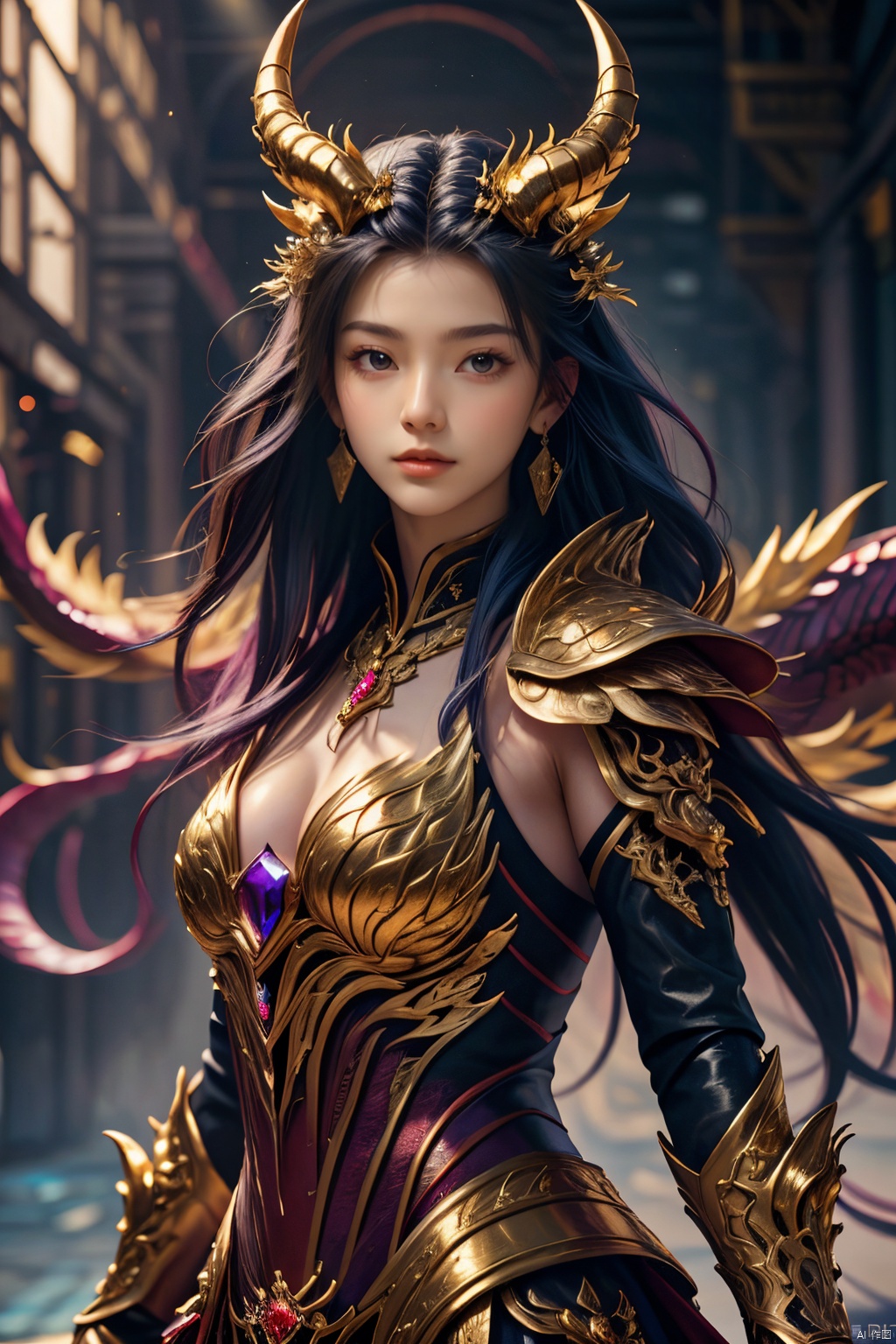 concept art, artstation, gleaming diamond red dragon with golden accents, radiating light, amidst brilliance, symetrical hyperdetailed texture, pearl filigree, perfect composition, masterpiece, glittering professional photography, full body, long white hair, blue eyes\(Eyes that glow a dull blue.\), natural lighting, canon lens, shot on dslr 64 megapixels sharp focus ethereal, (8k:1.0), (hi res:1.0), (masterpiece:1.0), (best quality:1.0), (realistic:1.2),<lora:660447313082219790:1.0>,<lora:660447313082219790:1.0>