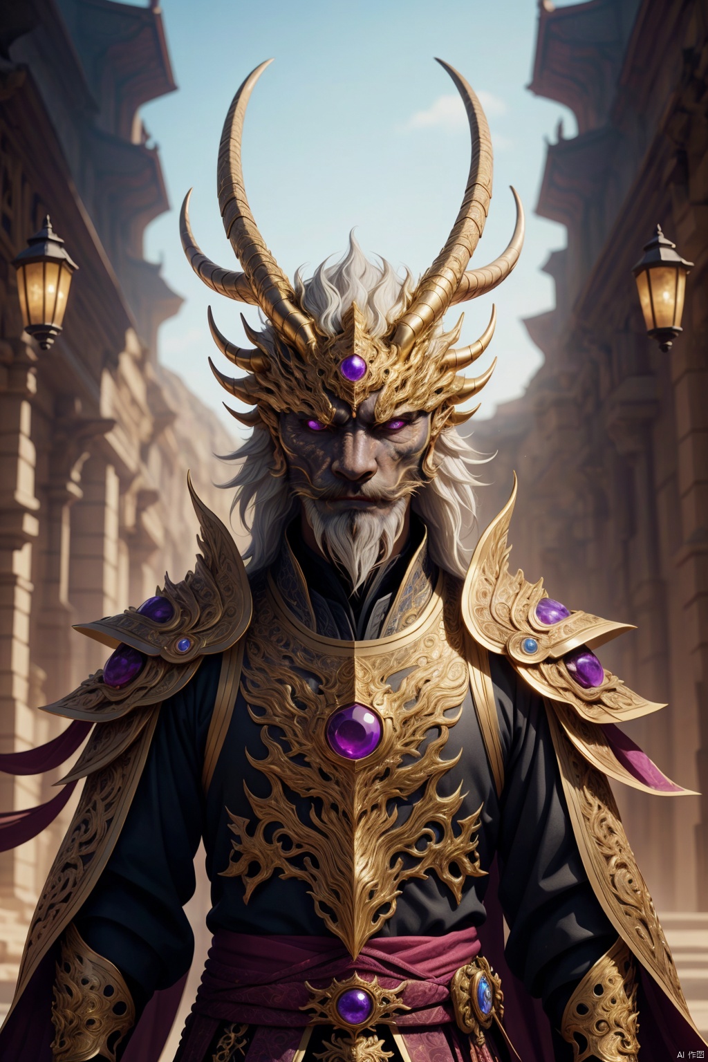  Dragon beauty, back golden wings,dragon scale body, handsome dragon girl, golden pupils head wearing imperial crown