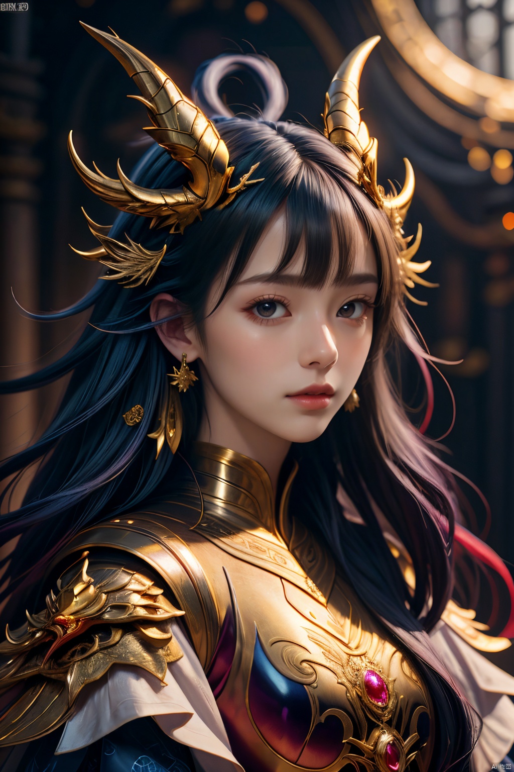  concept art, artstation, gleaming diamond red dragon with golden accents, radiating light, amidst brilliance, symetrical hyperdetailed texture, pearl filigree, perfect composition, masterpiece, glittering professional photography, full body, long white hair, blue eyes\(Eyes that glow a dull blue.\), natural lighting, canon lens, shot on dslr 64 megapixels sharp focus ethereal, (8k:1.0), (hi res:1.0), (masterpiece:1.0), (best quality:1.0), (realistic:1.2),<lora:660447313082219790:1.0>,<lora:660447313082219790:1.0>