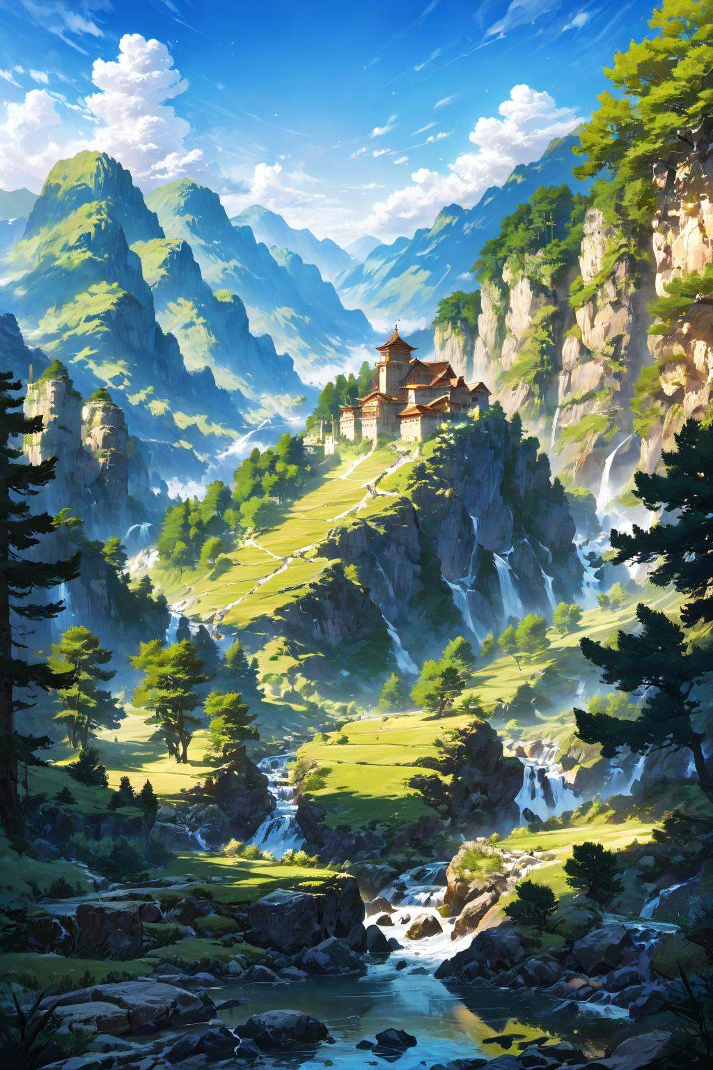 animeart,  Landscape,  high quality on Tensor.Art