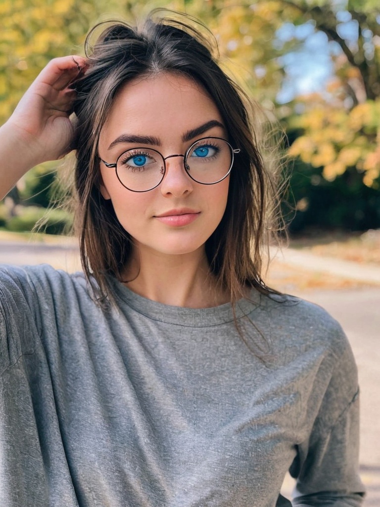 21 yo american instagram influencer,  brunette, on Tensor.Art