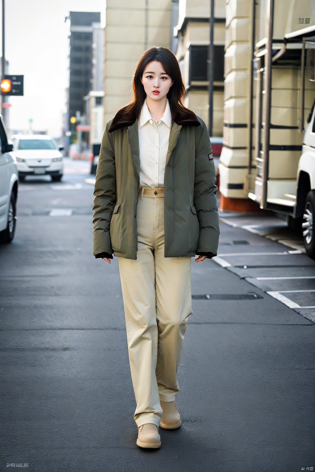 (1girl:1.3), (best quality, masterpiece, ultra high resolution),(photorealistic:1.3), (realistic:1.3), depth of field,(full body:1.2), (day:1.2), (cinematic lighting:1.2),