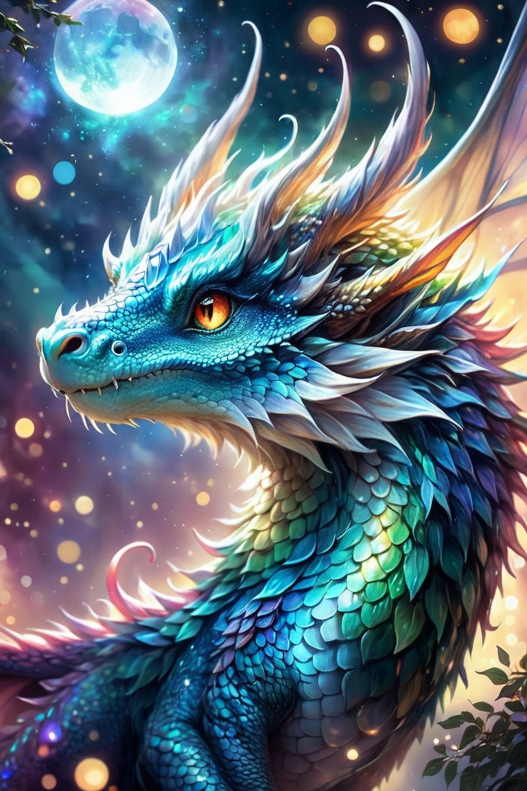 ethereal fantasy concept art of Close-up, photography , bokeh effect, dragan style post-production, (mythical:1.2), (high resolution:1.2), (detailed scales:1.1), (vibrant colors:1.2), (fantasy realism:1.2), (impressive:1.1), dragon, (masterpiece,best quality:1.5), magnificent, celestial, ethereal, painterly, epic, majestic, magical, fantasy art, cover art, dreamy