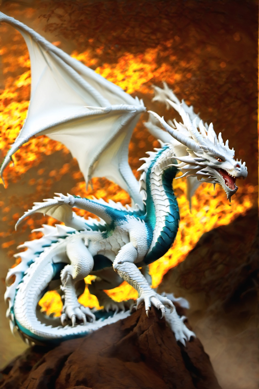 Dragon, mythical dragon,western_dragon,no human,white dragon, 