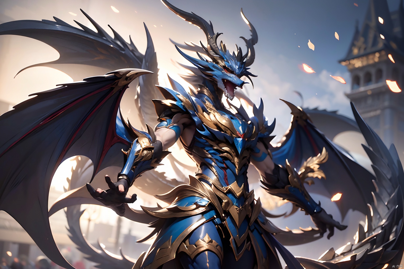 best quality,masterpiece,dragon