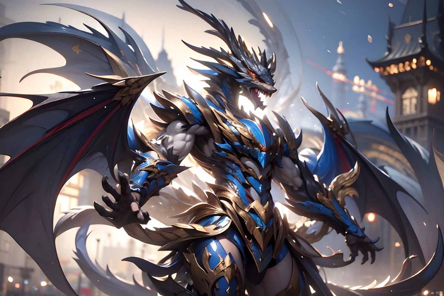 best quality,masterpiece,dragon