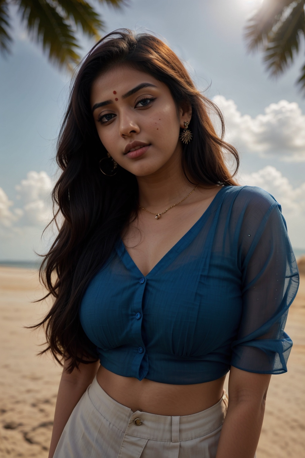 lovely cute young attractive indian girl,  blue eyes,  gorgeous actress on Tensor.Art
