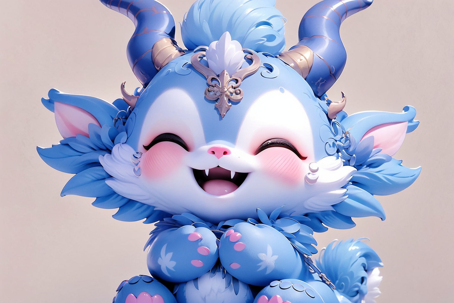 solo,  blush,  smile on Tensor.Art