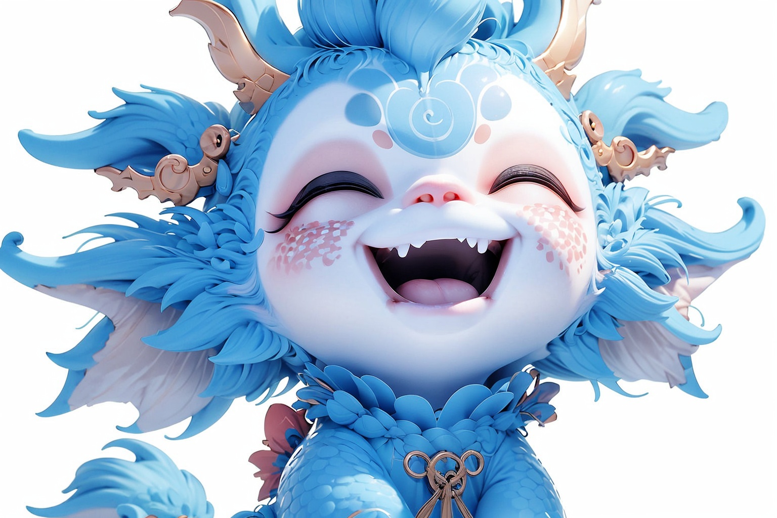 solo,  blush,  smile on Tensor.Art