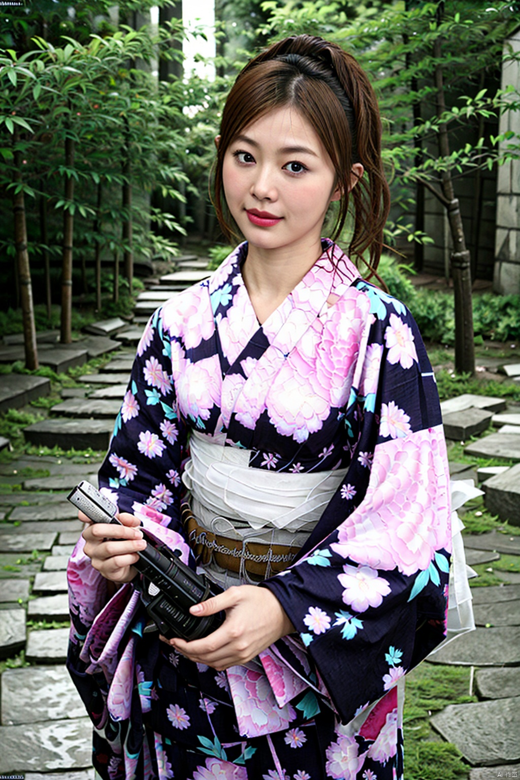 good hand,4k, high-res, masterpiece, best quality, head:1.3,((Hasselblad photography)), finely detailed skin, sharp focus, (cinematic lighting), night, soft lighting, dynamic angle, [:(detailed face:1.2):0.2], medium breasts, outside, (hdr:1.2), gorgeous japanese woman in an onsen, large breasts, cute kimono outfit, cute, (masterpiece:1.2), best quality, camera photograph, ultra realistic, ultra detailed, aesthetic,  intricate details, hyperdetailed, cinematic, dark shot, muted colors, film grainy, soothing tones, muted colors, technicolor,  , kimono