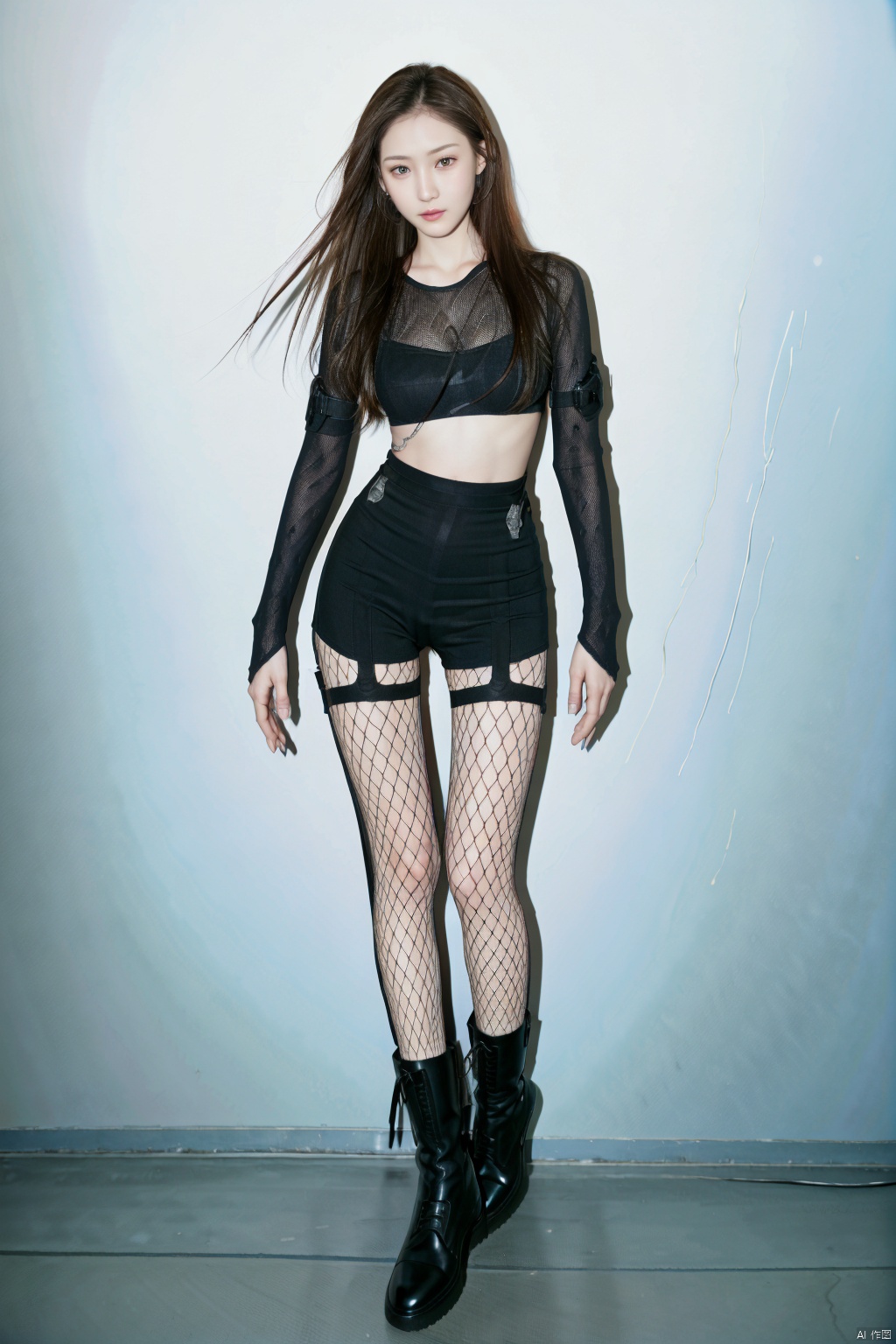 (1girl:1.3), (best quality, masterpiece, ultra high resolution),(photorealistic:1.3), (realistic:1.3), depth of field,(full body:1.2), (day:1.2), (cinematic lighting:1.2), pantyhose