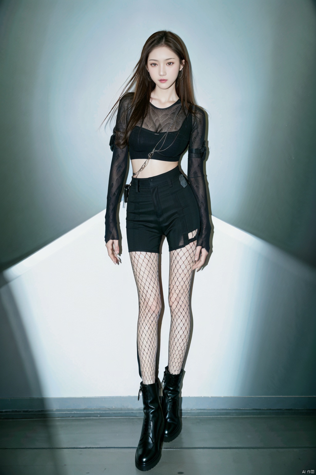 (1girl:1.3), (best quality, masterpiece, ultra high resolution),(photorealistic:1.3), (realistic:1.3), depth of field,(full body:1.2), (day:1.2), (cinematic lighting:1.2), pantyhose